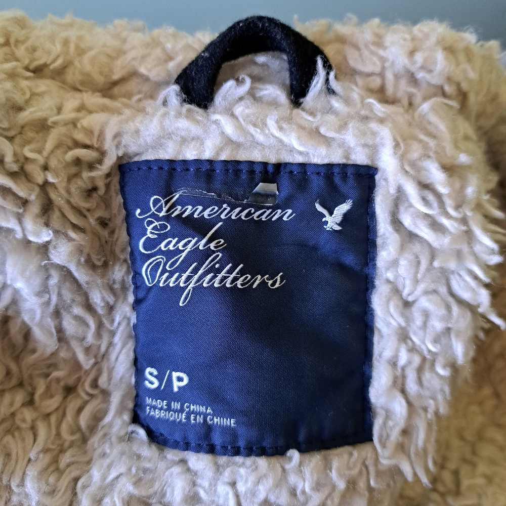 Sherpa-Lined Wool Coat - Picture 6 of 7